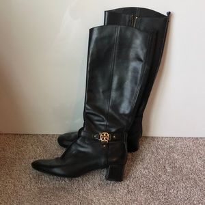 Tory Burch Black Leather Boots